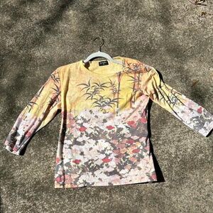 Vintage Floral Printed Top